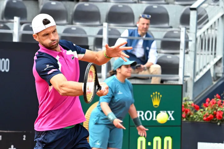 Grigor Dimitrov en el Rome Open