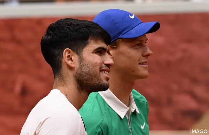 Vor dem Epos: Jannik Sinner und Carlos Alcaraz duellieren sich bei Roland Garros.
