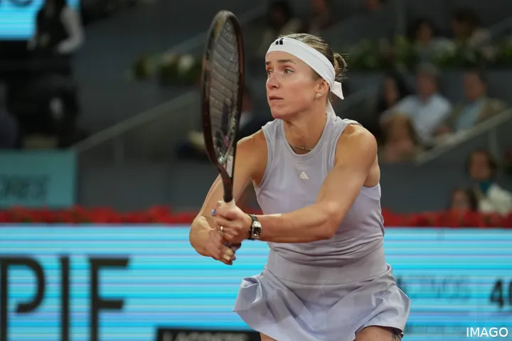 Elina Svitolina in Madrid in Aktion