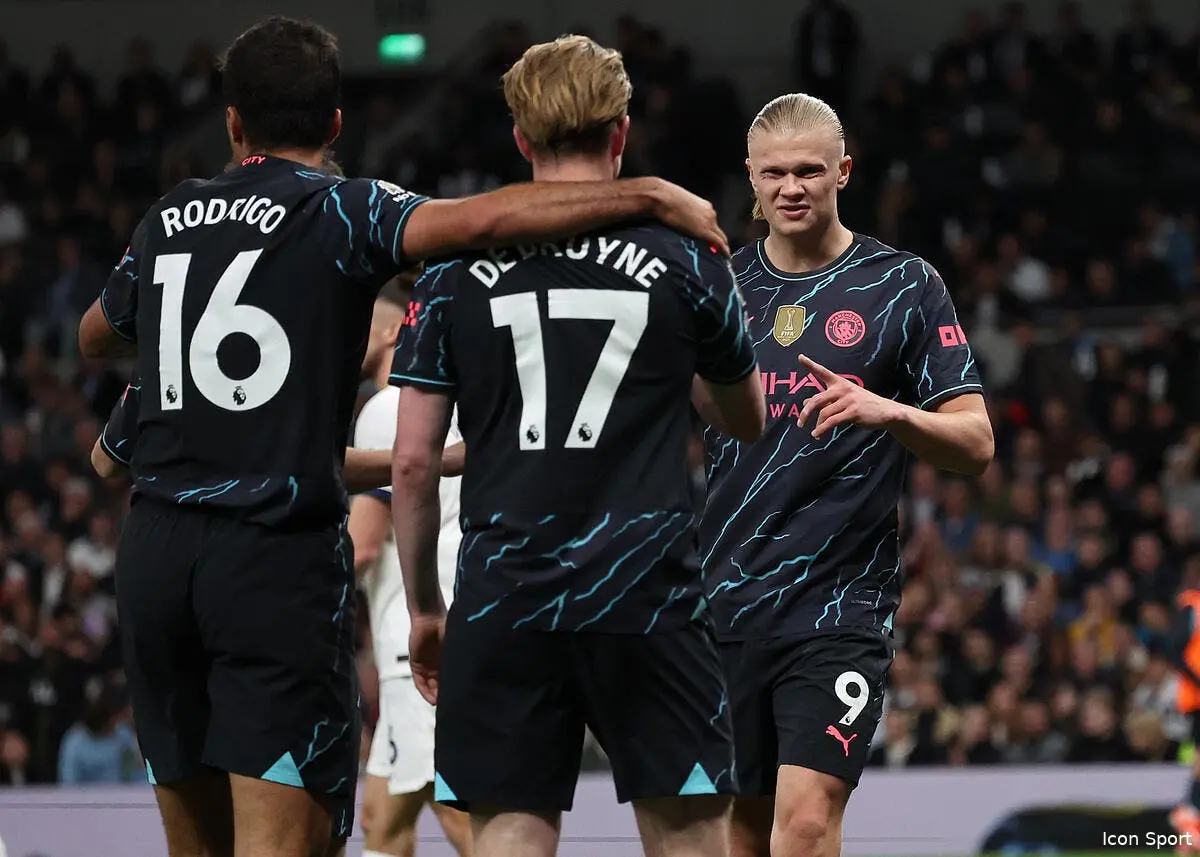 Ang : Haaland calme Tottenham, Man City à un pas du titre