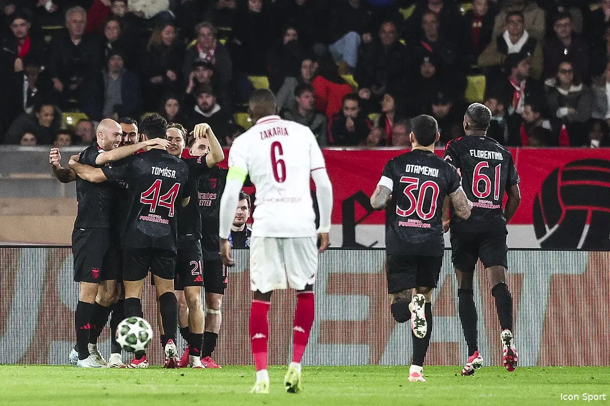 ldc monaco encore piege par benfica et en danger iconsport 252088 0145 388376