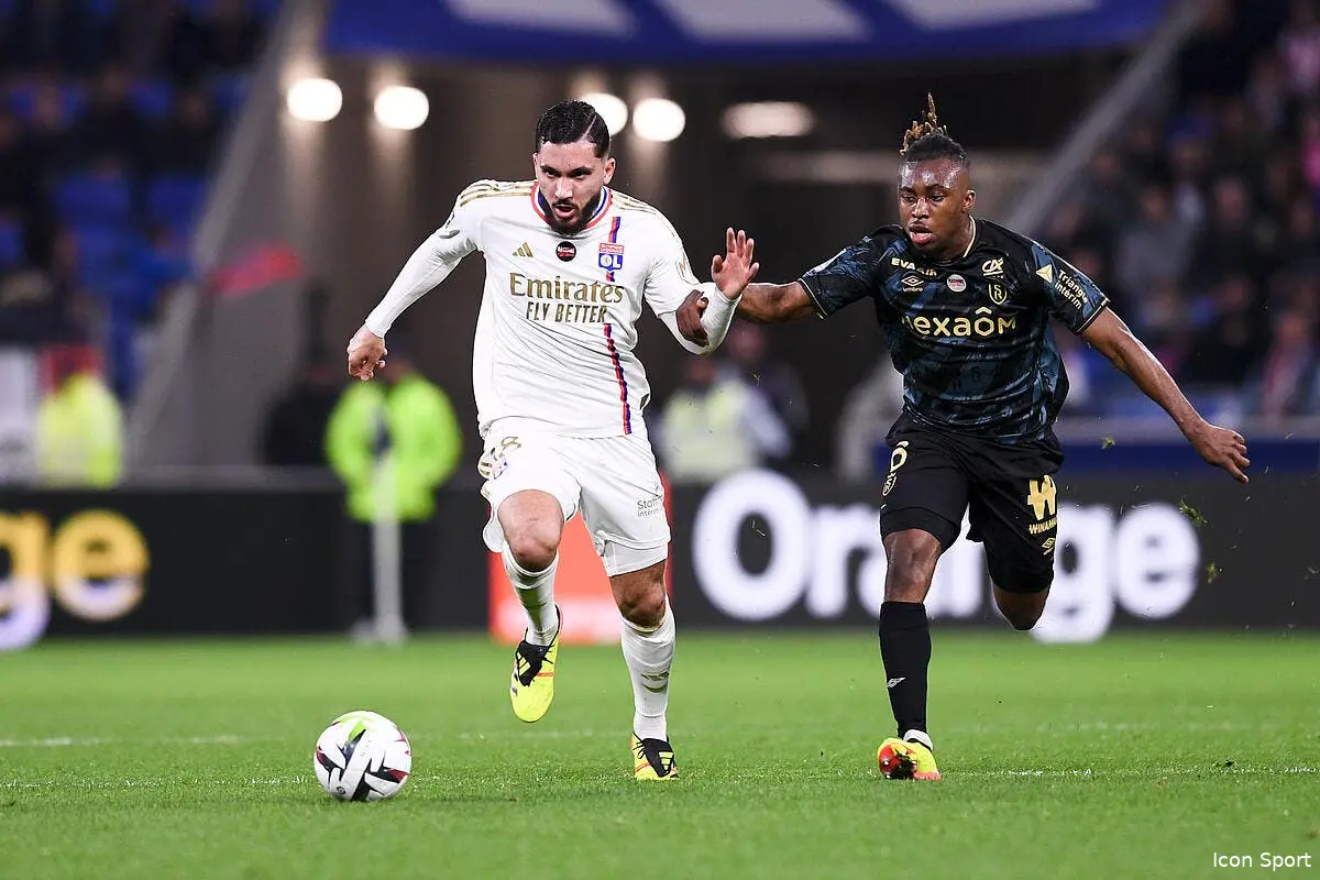 Le groupe de l'OL avec Cherki contre Valenciennes