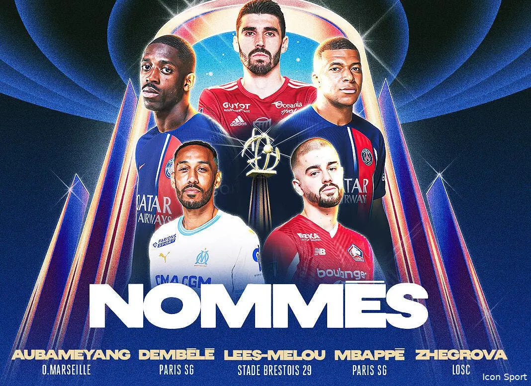 unfp cinq stars dont mbappe et aubameang pour le meilleur joueur de l annee unfp 375216