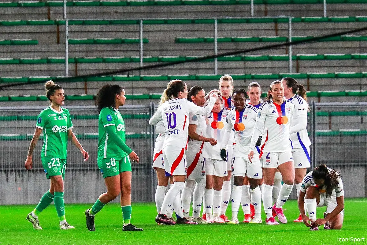 D1 fém. : L'OL offre une manita à l'ASSE pour le derby