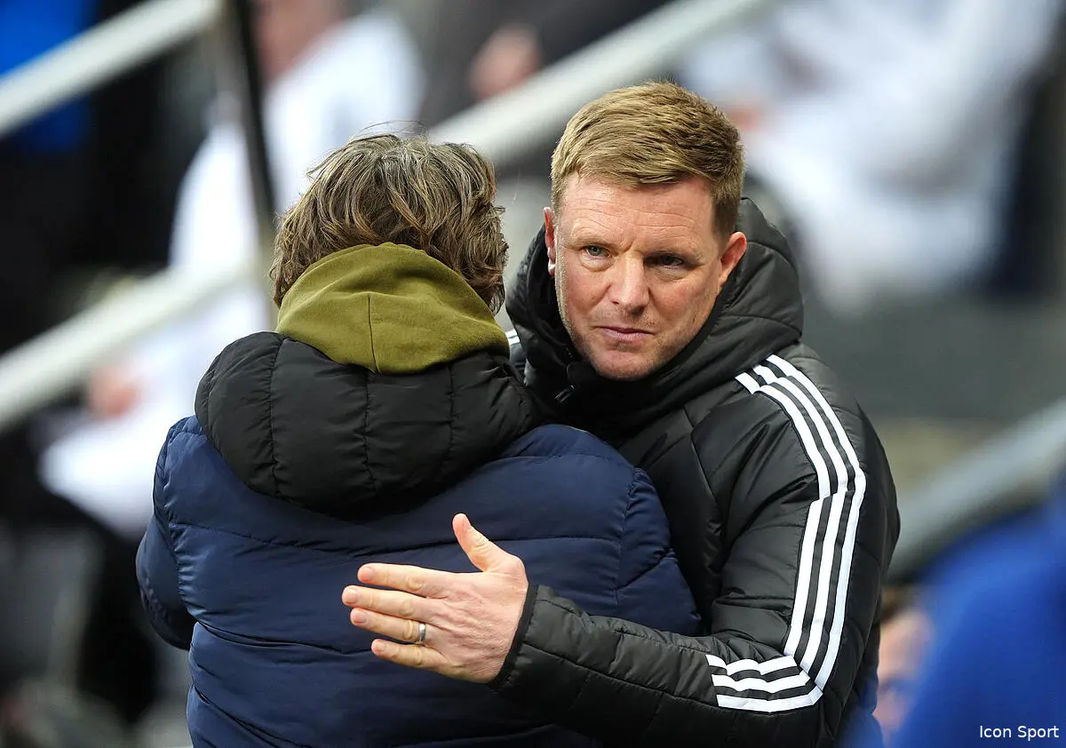 Eddie Howe, l'entraîneur de Newcastle, admis à l'hôpital
