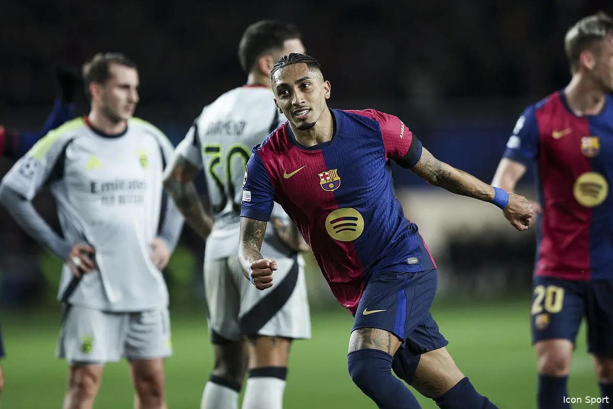ldc raphinha inarretable le barca sort benfica iconsport 254477 0054 389668