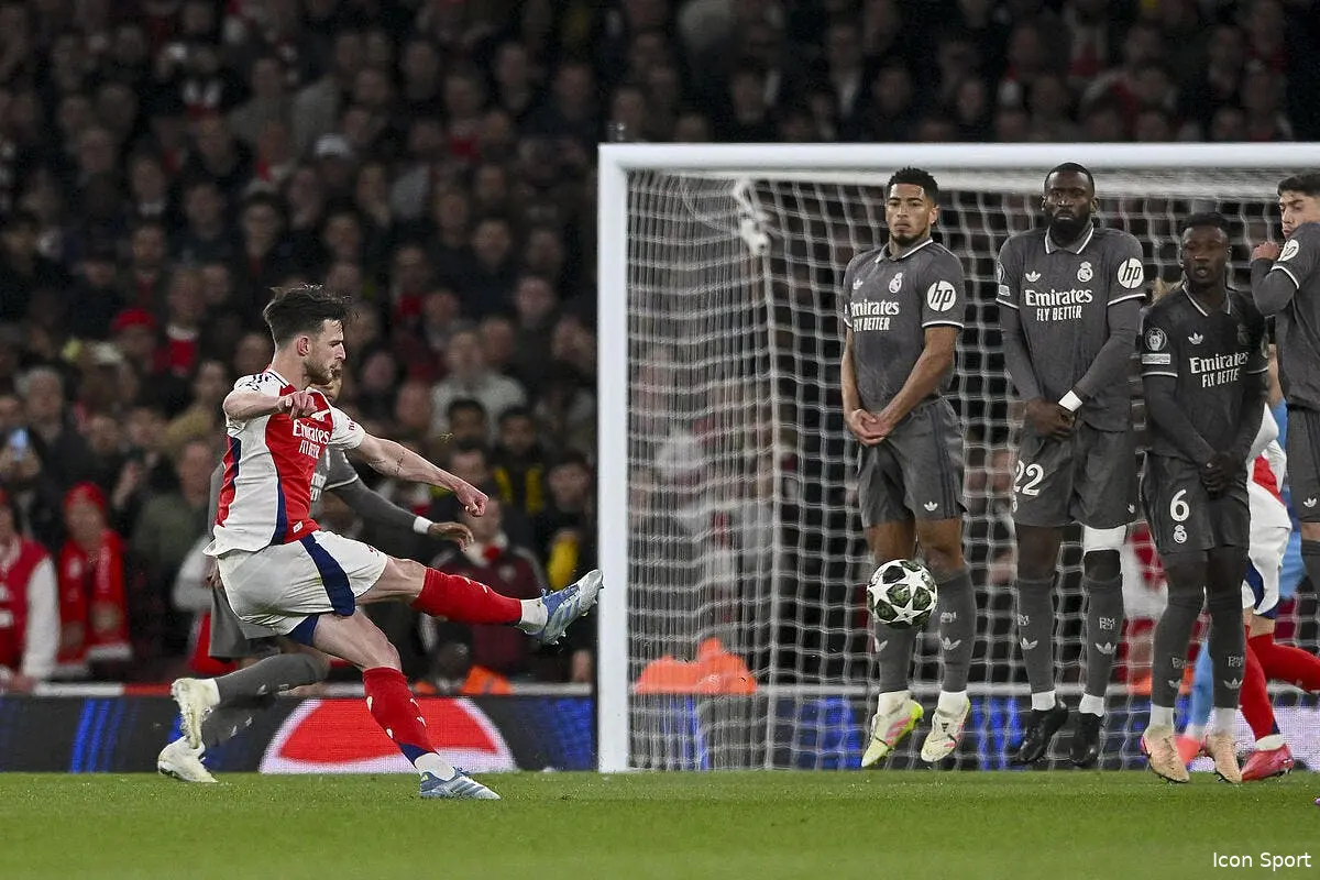 ldc rice en mode juninho arsenal fracasse le real madrid iconsport 257028 0082 390985