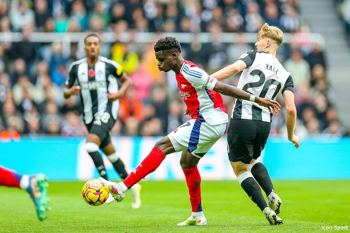 battu par newcastle arsenal abandonne la course au titre saka 3 383357