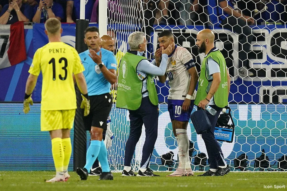 edf kylian mbappe se fait casser le nez et chambre iconsport 232586 0030 377325