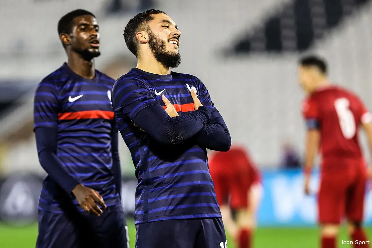 espoirs cherki regale encore avec la france icon serbia france u21 4 22 325681