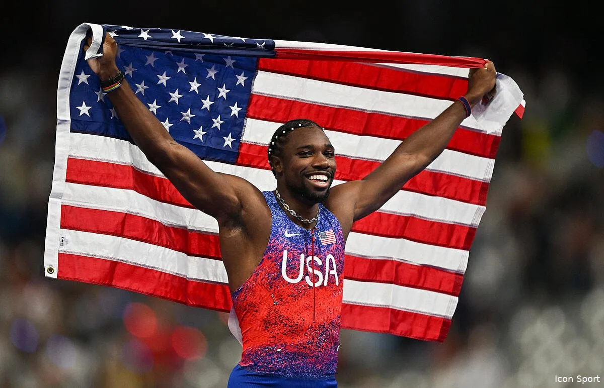 jo 2024 noah lyles le roi du 100m est supporter de l ol iconsport 236075 0722 379689