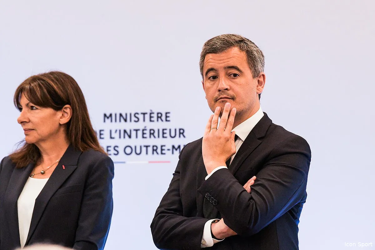 l ol agresse gerald darmanin charge l om et les supporters icon dsc 4814 367321