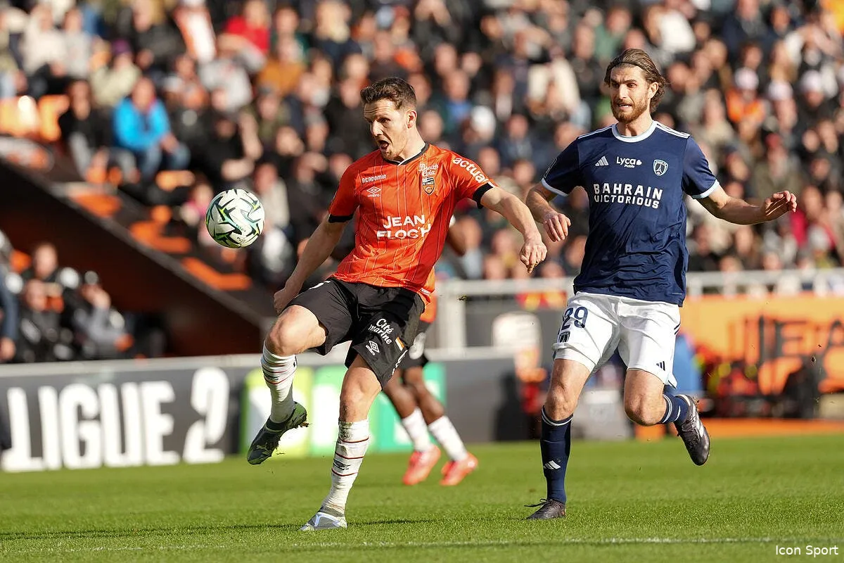 l2 lorient deloge le paris fc de la 1ere place iconsport 247140 0054 385355