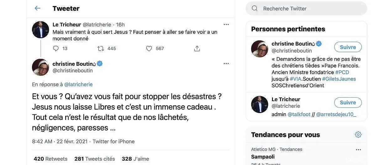 wtf quand christino boutin confond jesus et jesus twitter 307447