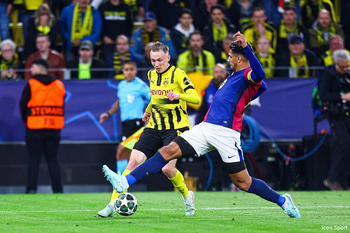 ldc guirassy dechaine le barca repousse dortmund iconsport 257775 0143 391341