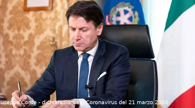 giuseppe conte coronavirus 21 marzo