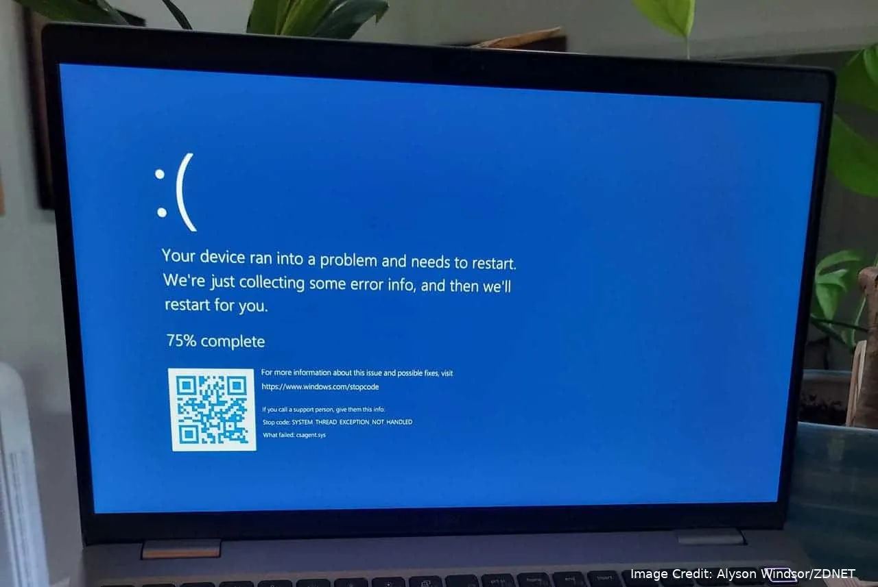 windows bsod outage