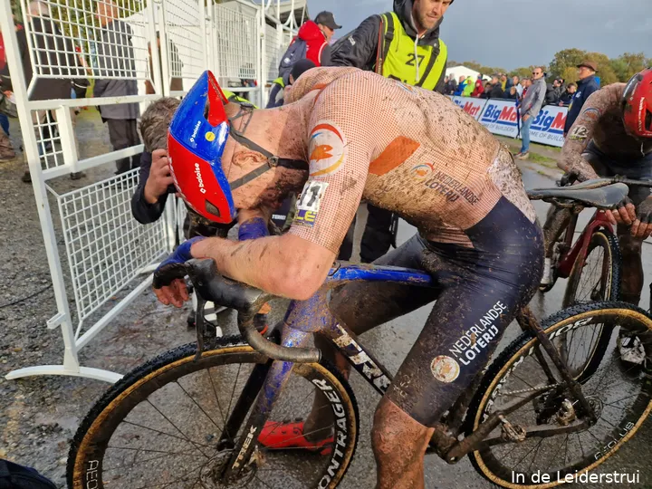 Ronhaar after the European Cyclo-Cross Championship, where he finished fourth