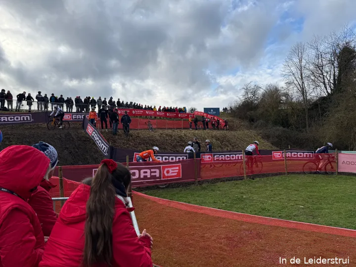 After the short, steep descent following the off-camber section, riders face a sharp left-hand turn before swinging back to the right