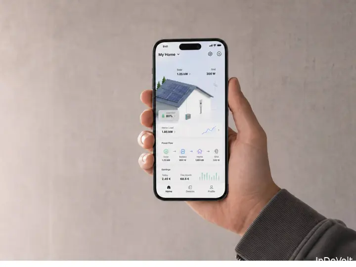 InDeVolt thuisbatterij app
