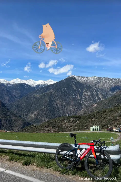 De Instagram-post van Tom Pidcock&amp;amp;amp;nbsp;