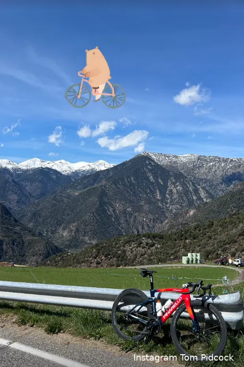 De Instagram-post van Tom Pidcock&amp;amp;amp;nbsp;