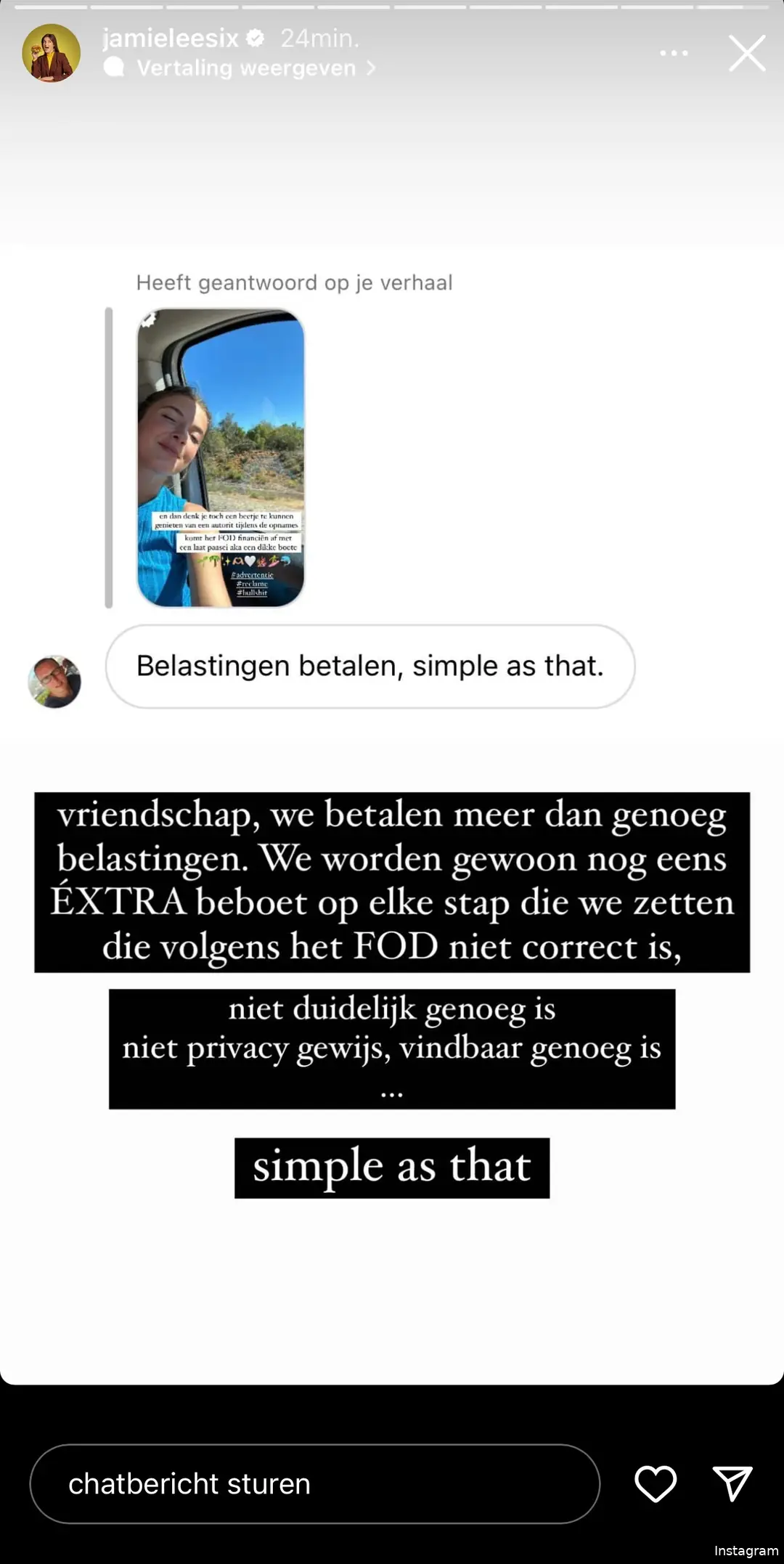 Bron: Instagramverhaal