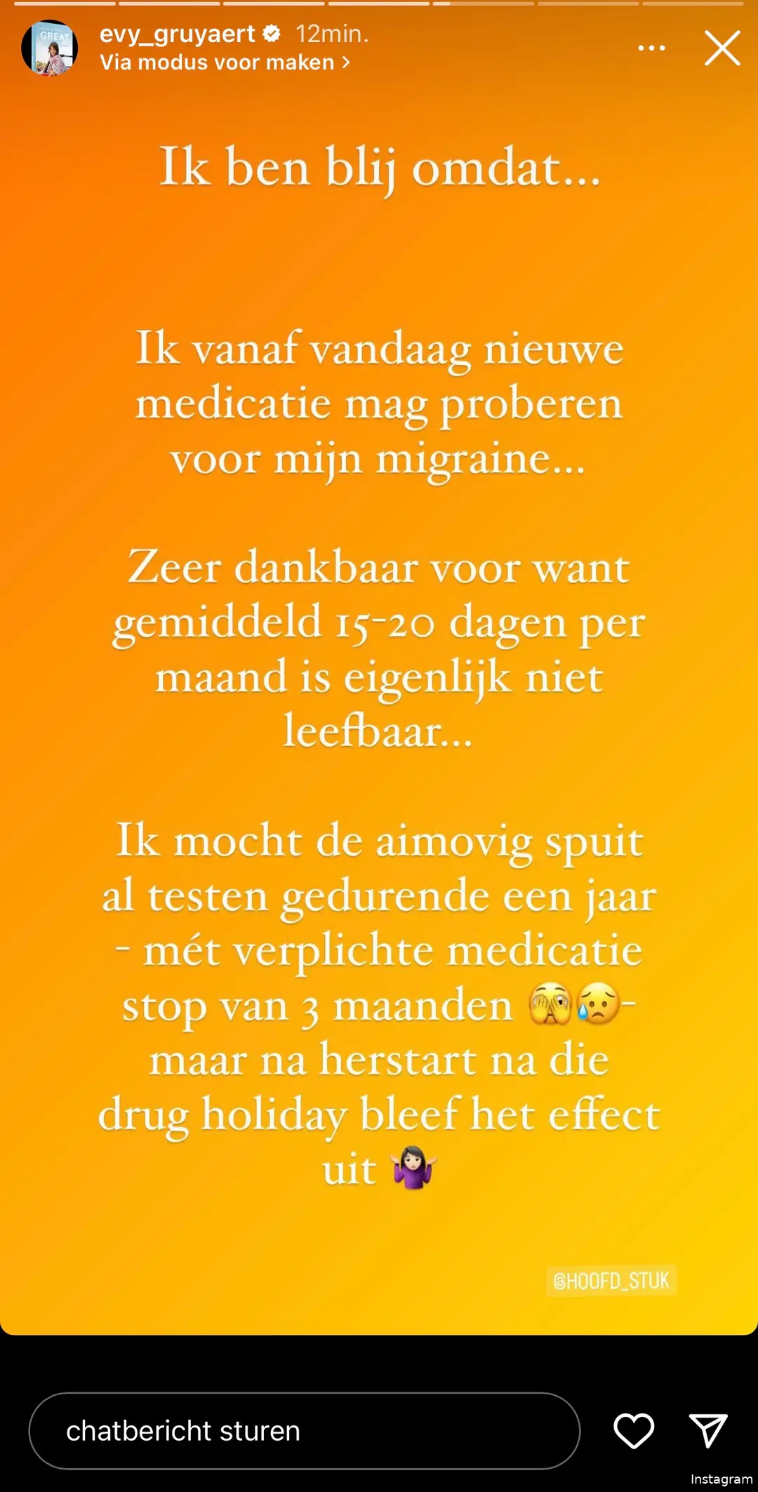 Bron: Instagramverhaal