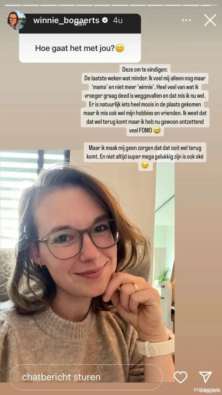 Bron: Instagram Stories (@winnie_bogaerts)