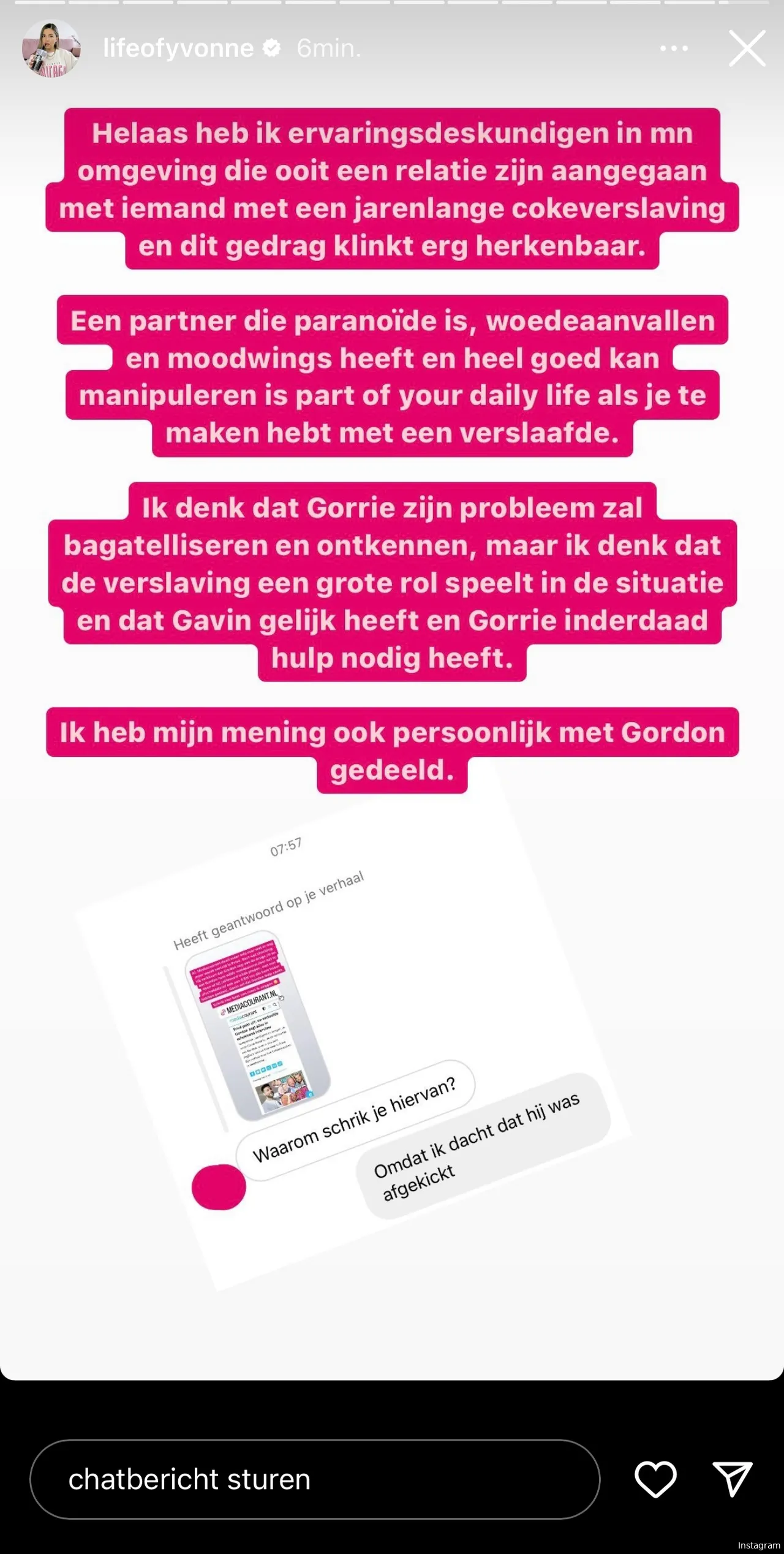 Bron: Instagramverhaal