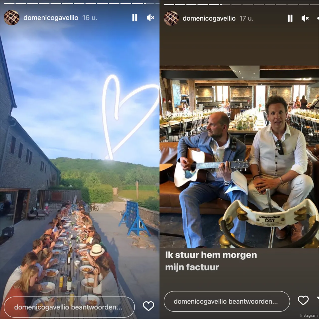 Bron: Instagram Stories (@domenicogavellio)