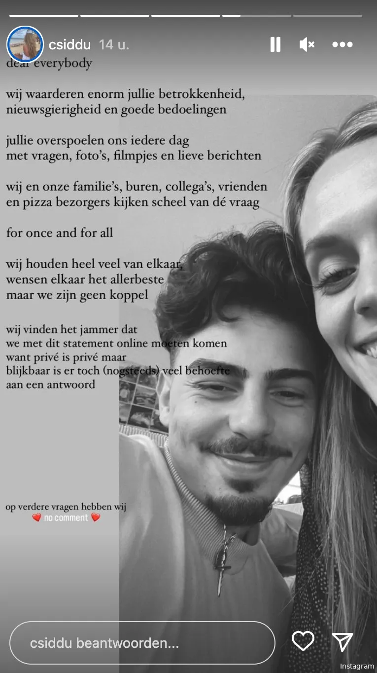 Bron: Instagram Stories (@csiddu)
