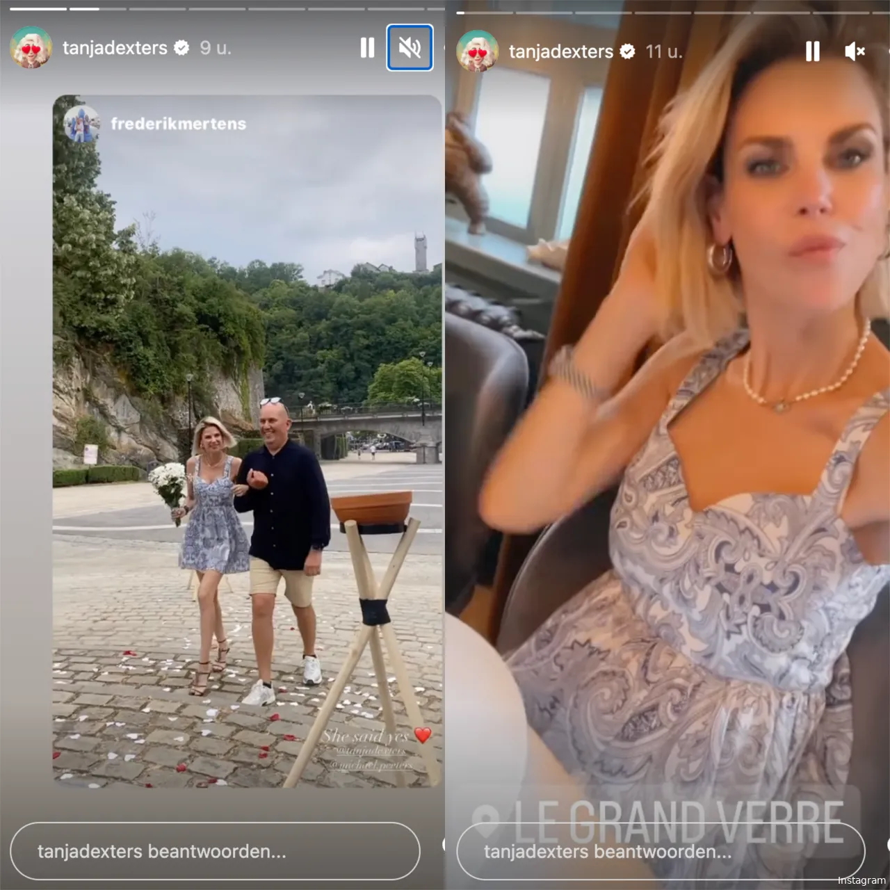 Bron: Instagram Stories (@tanjadexters)