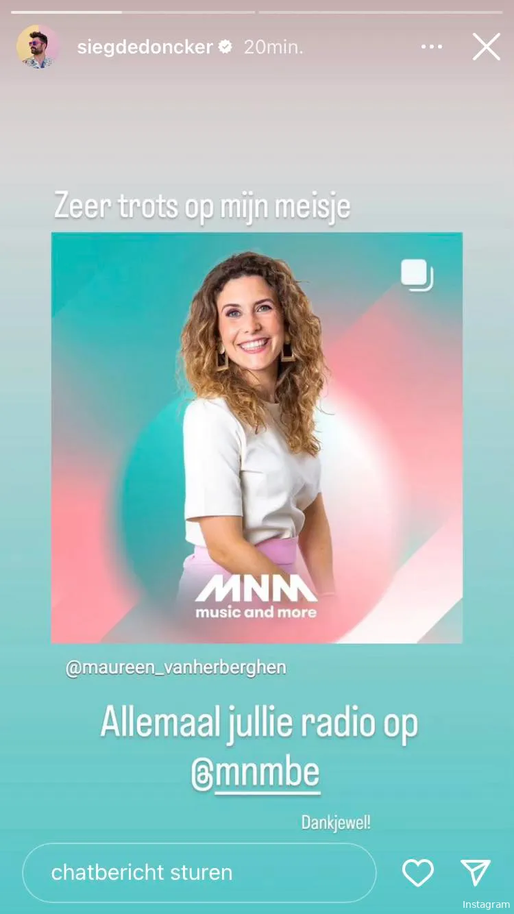 Bron: Instagram Stories (@siegdedoncker)