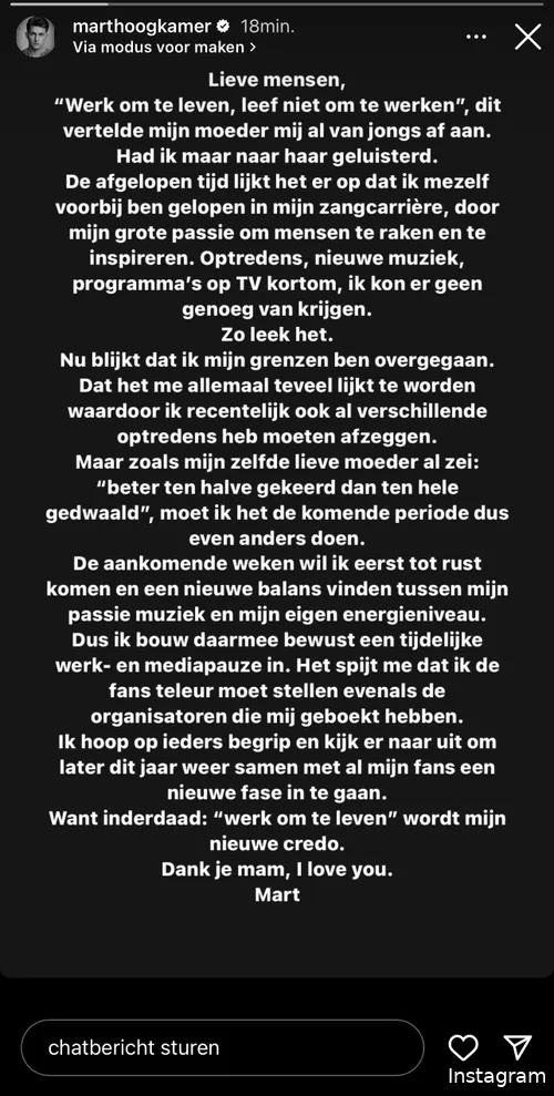 Bron: Instagramverhaal