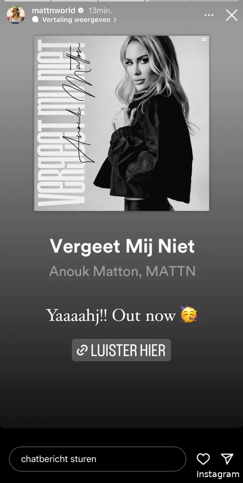 Bron: Instagramverhaal