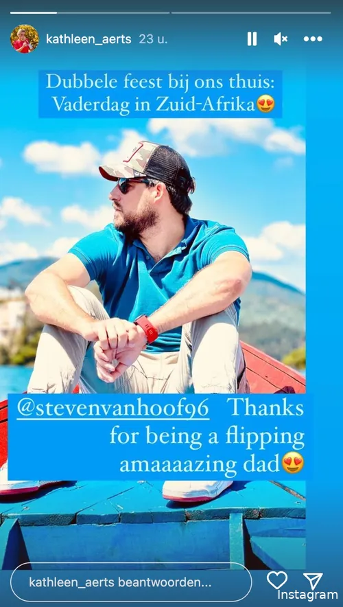Bron: Instagram Stories (@kathleen_aerts)