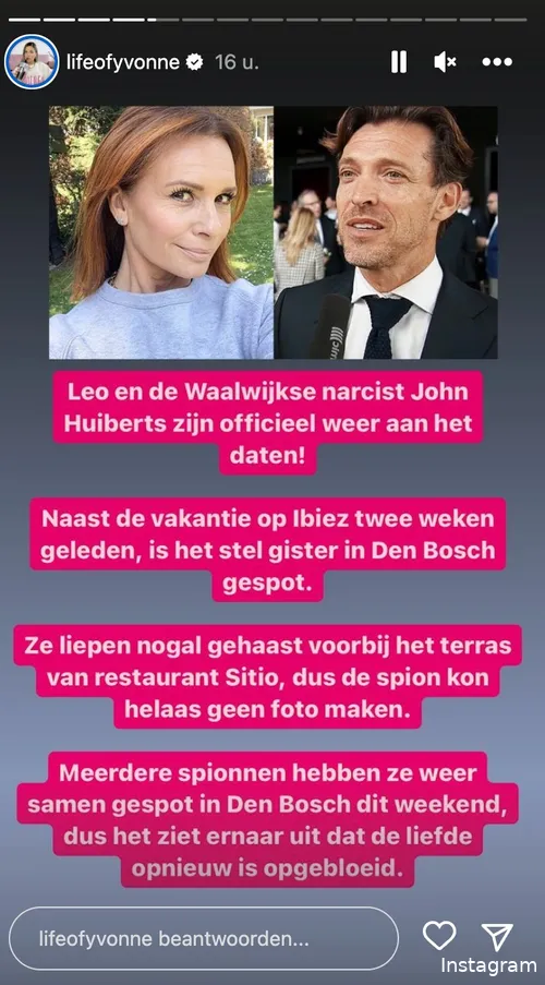 Bron: Instagram Stories (@lifeofyvonne)