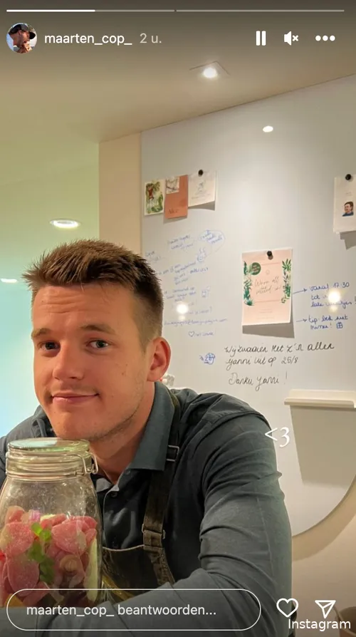 Bron: Instagram Stories (@maarten_cop__)