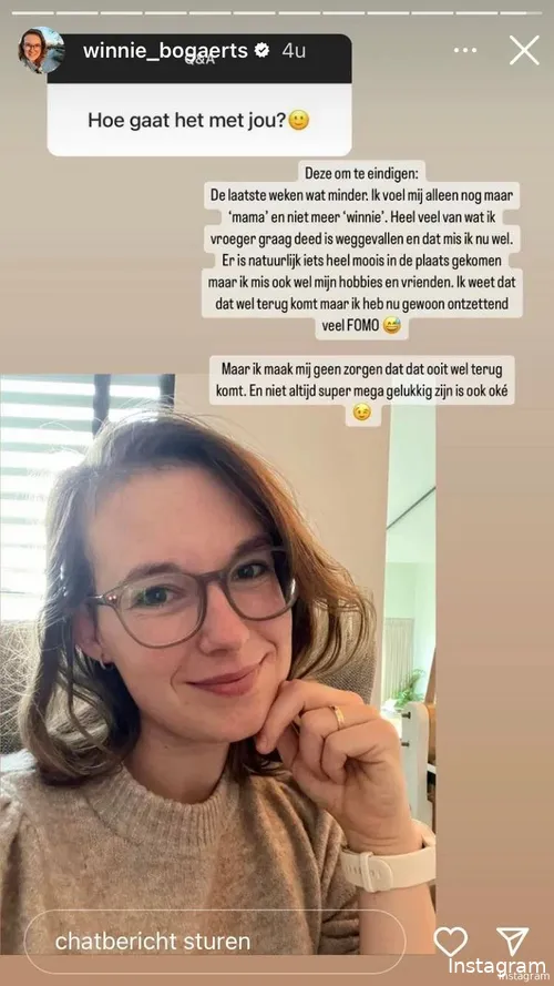 Bron: Instagram Stories (@winnie_bogaerts)