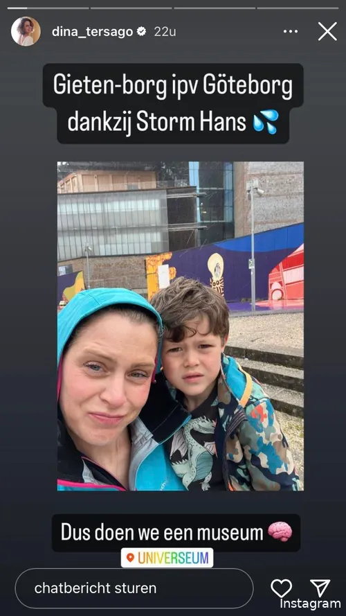 Bron: Instagram Stories (@dina_tersago)