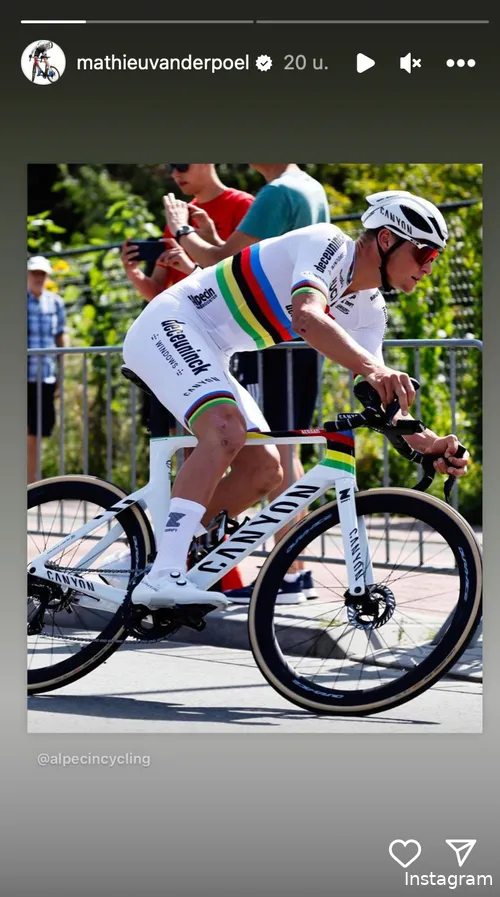 Bron: Instagram Stories (@mathieuvanderpoel)