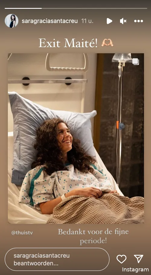 Bron: Instagram Stories (@saragraciasantacreu)