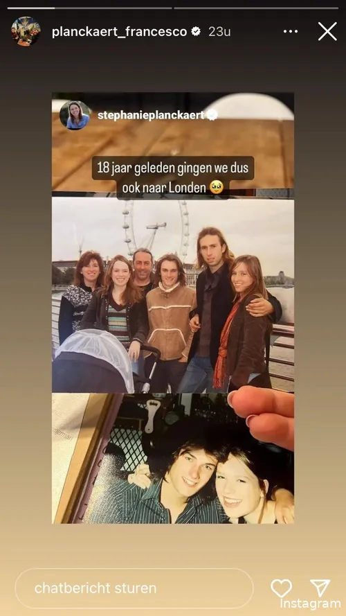 Instagram Stories (@planckaert_francesco en @stephanieplanckaert)
