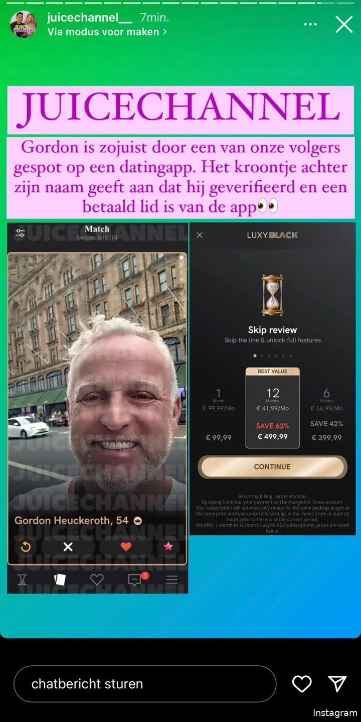 Bron: Instagramverhaal