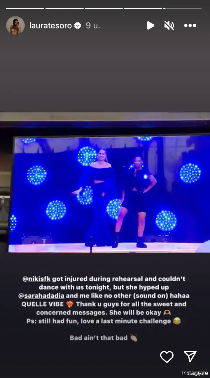 Bron: Instagram Stories (@lauratesoro)