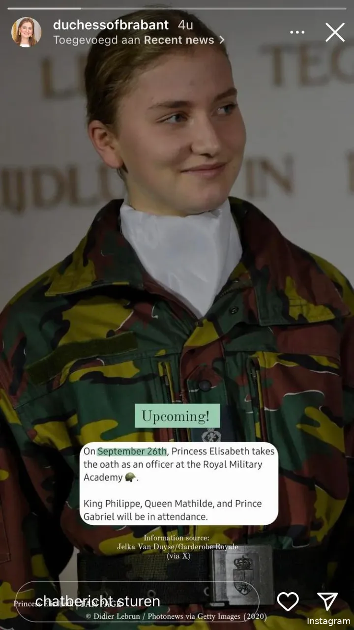 Instagram Stories (@duchessofbrabant)