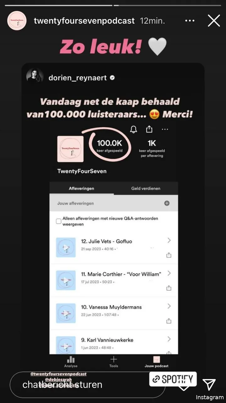 Instagram Stories (@twentyfoursevenpodcast)