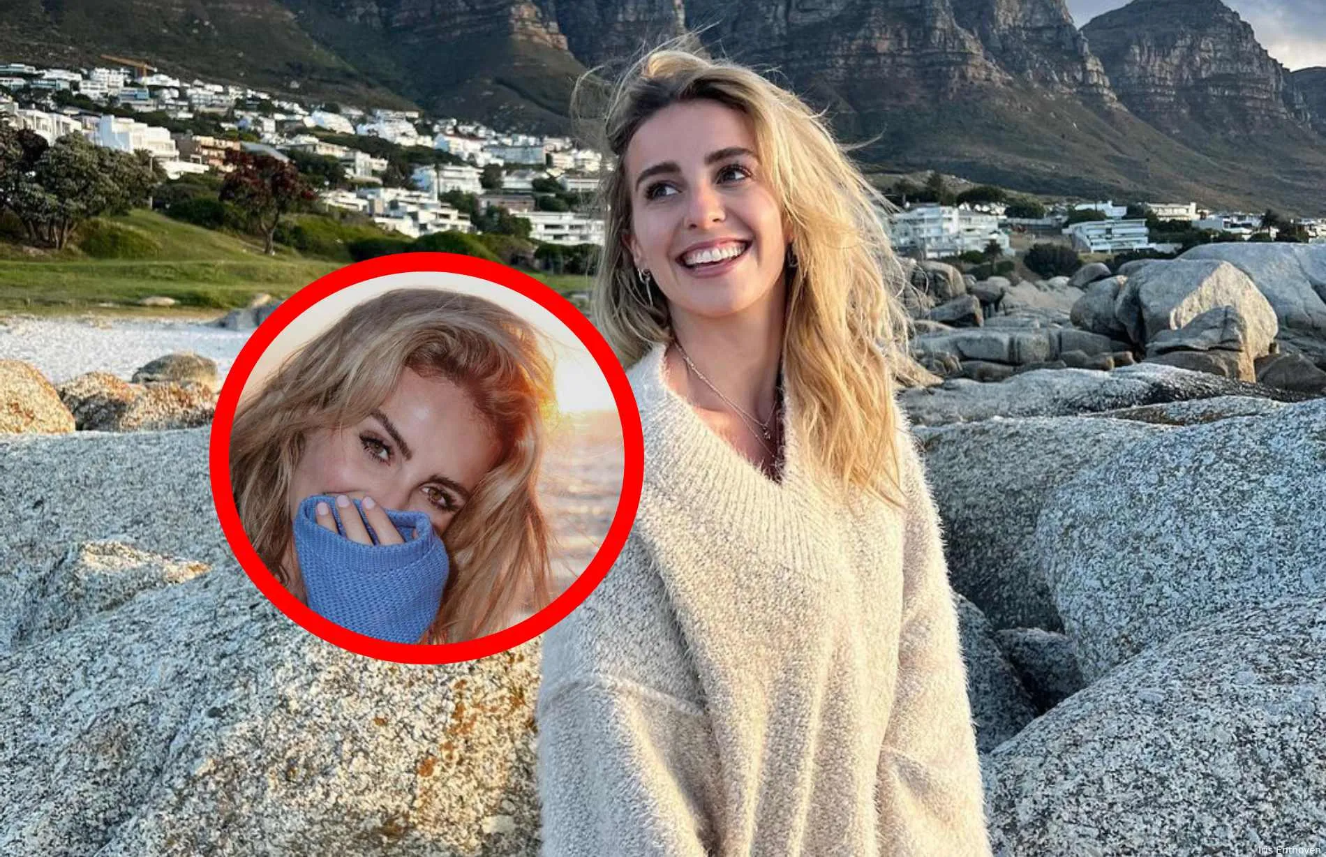 iris enthoven deelt strand fotos zonder broek 1