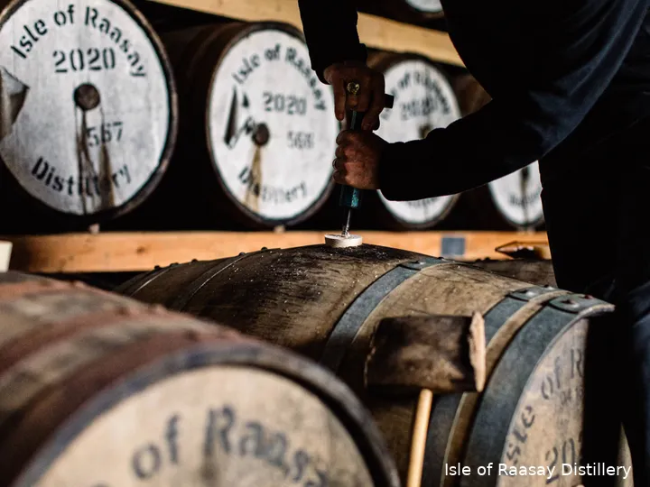 Isle of Raasay  Distillery Warehouse casks